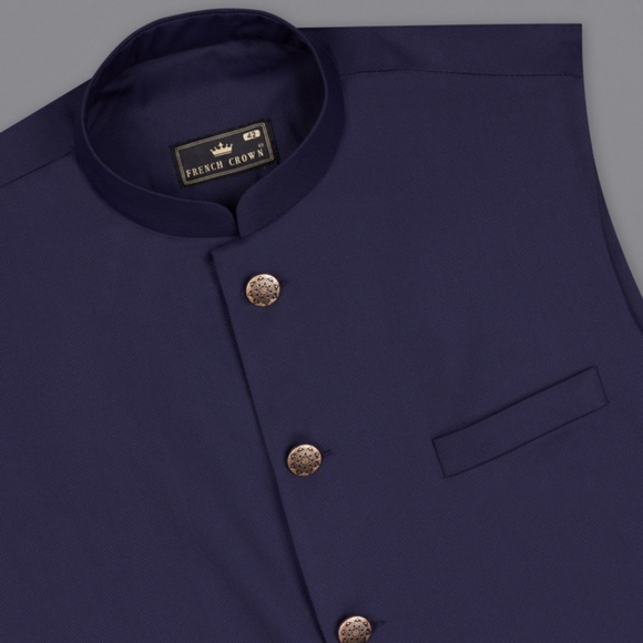 Navy Blue Vest for Weddings/Events - Picture 3 of 5